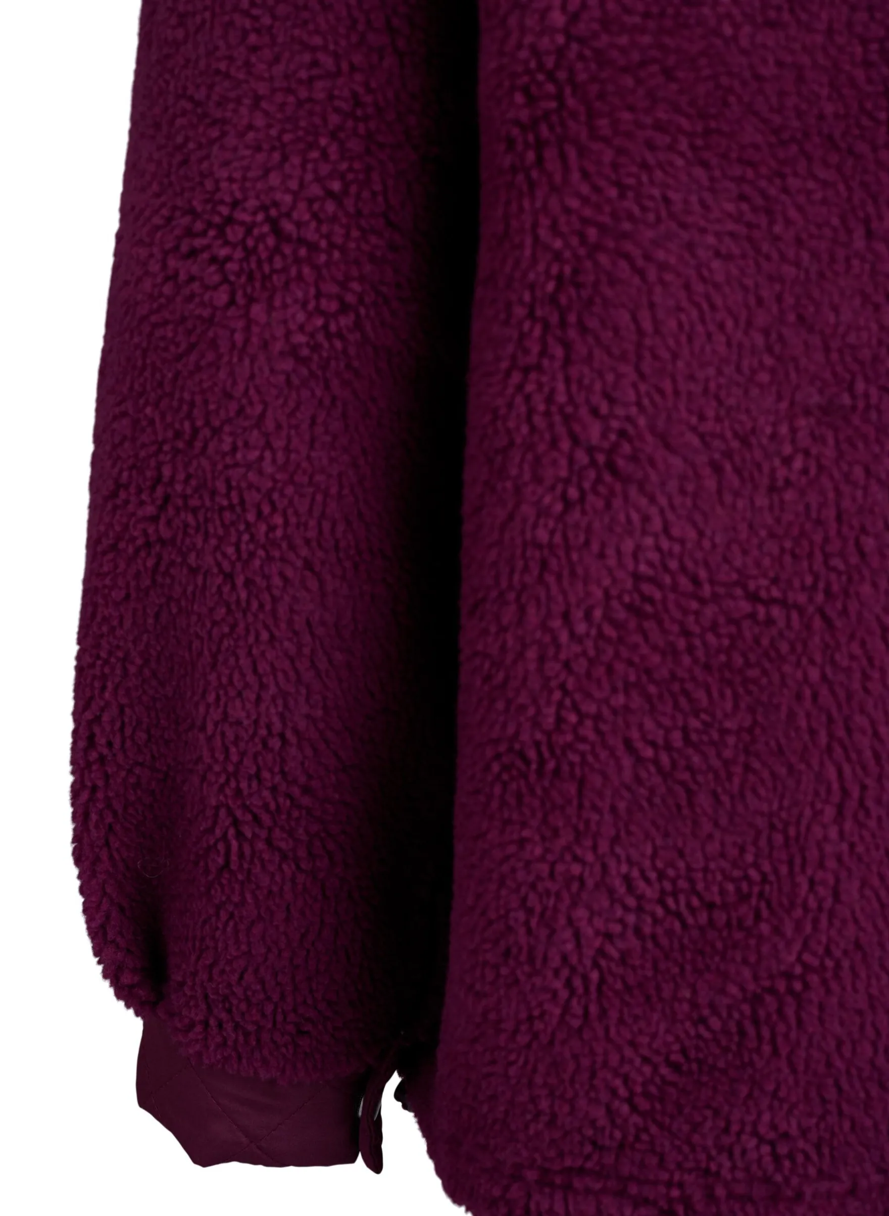 Fleecejacke mit gesteppten Details