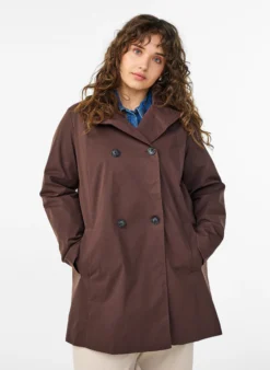 Frühlingsjacke aus wasserabweisendem Material mit A-Linie