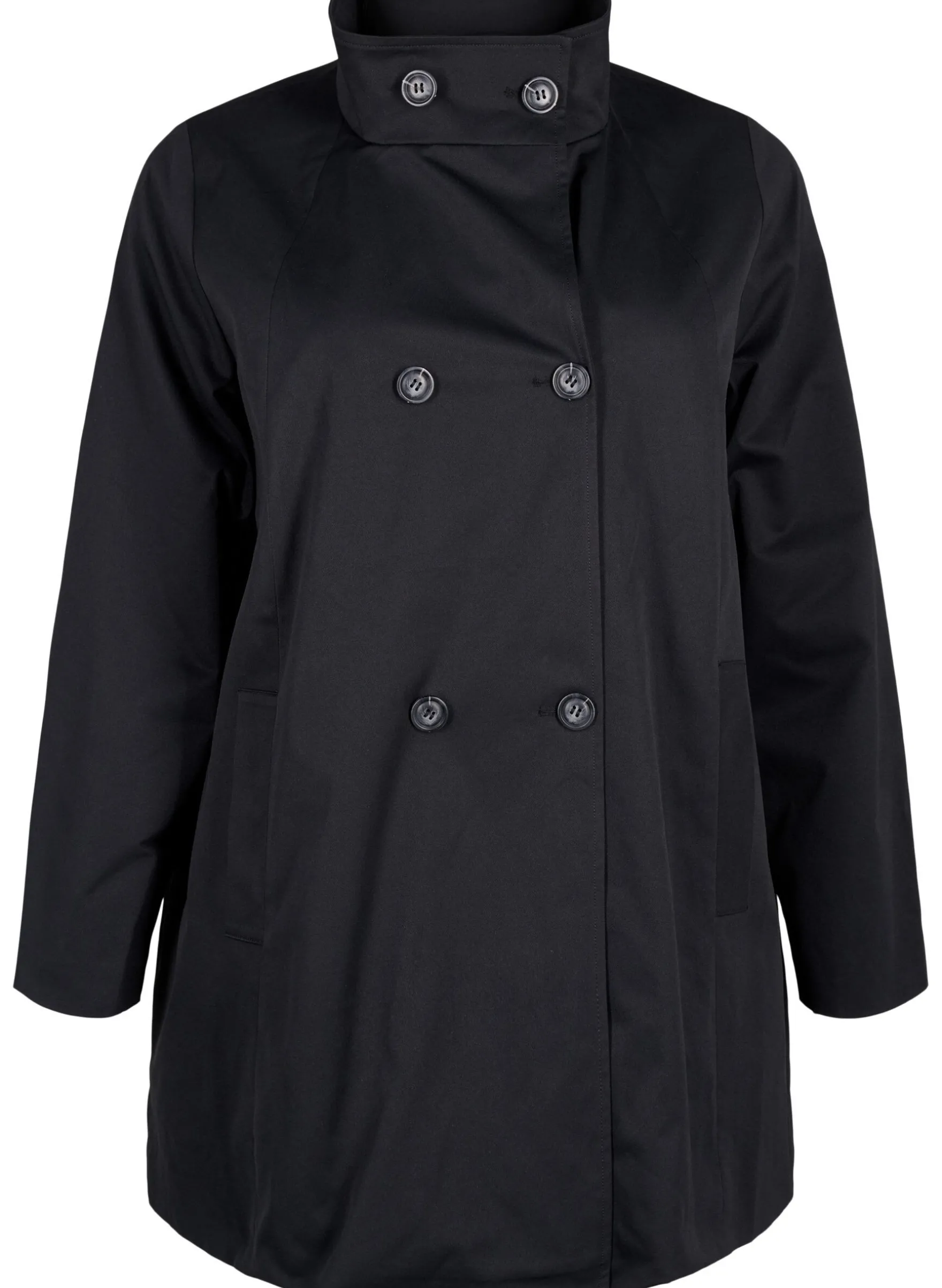 Frühlingsjacke aus wasserabweisendem Material mit A-Linie