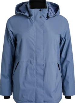 Funktionelle kurze Winterjacke mit Kapuze