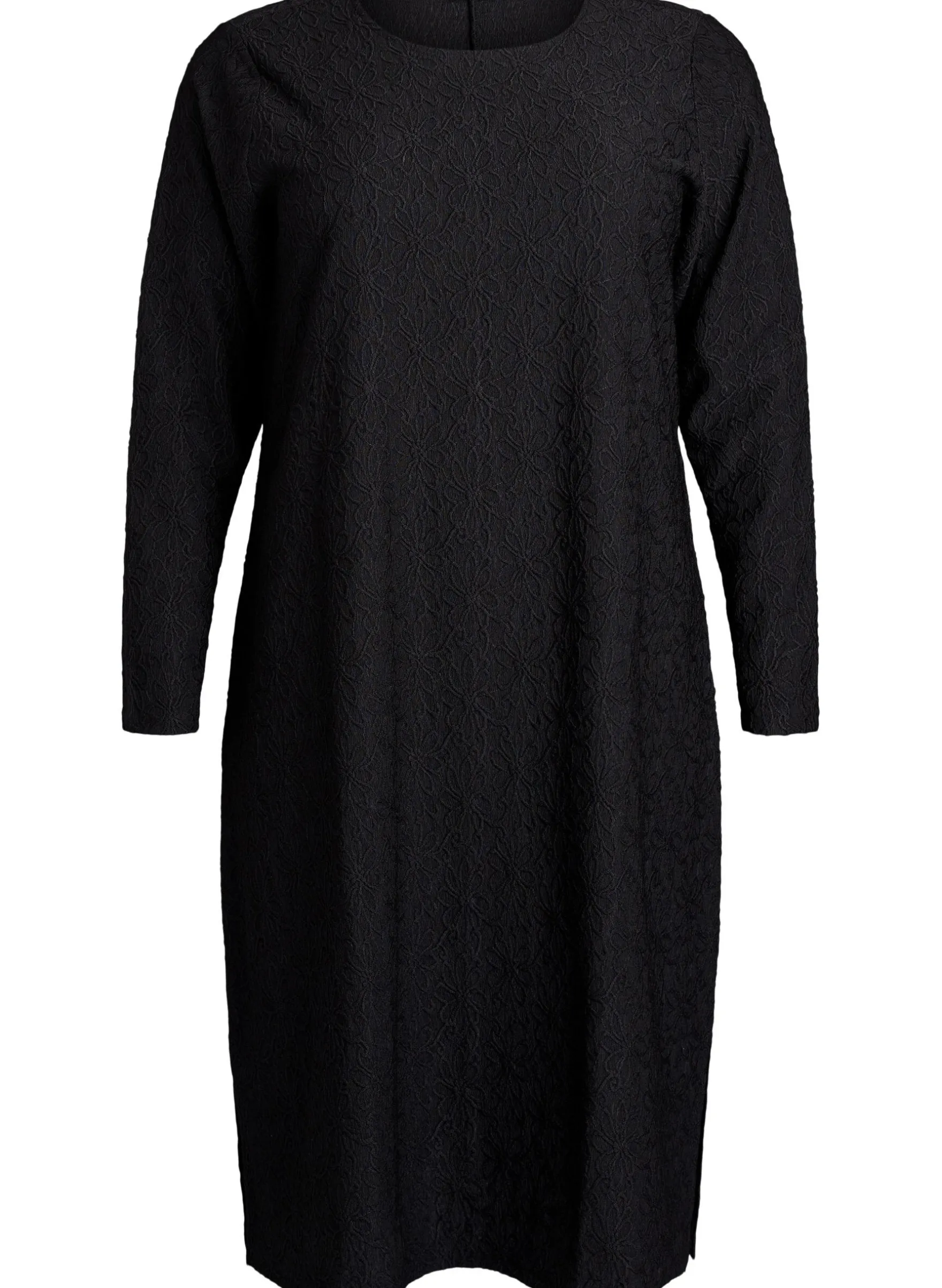 Geblümtes Kleid mit Muster und langen Ärmeln