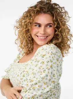 Geblümtes Sommerkleid aus Viskose