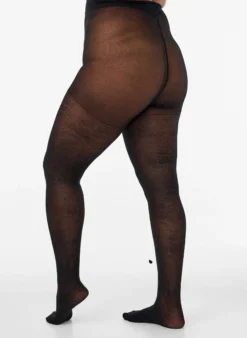 Geblümte Strumpfhose, 30 den