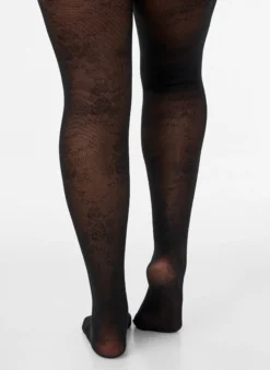 Geblümte Strumpfhose, 30 den