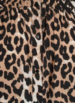 Gemusterte Hemdbluse mit 1/2-Ärmeln
