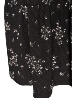 Gemustertes Kleid mit Einsätzen