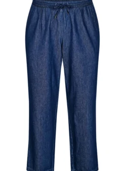 Gerade geschnittene Jeans mit elastischem Bund