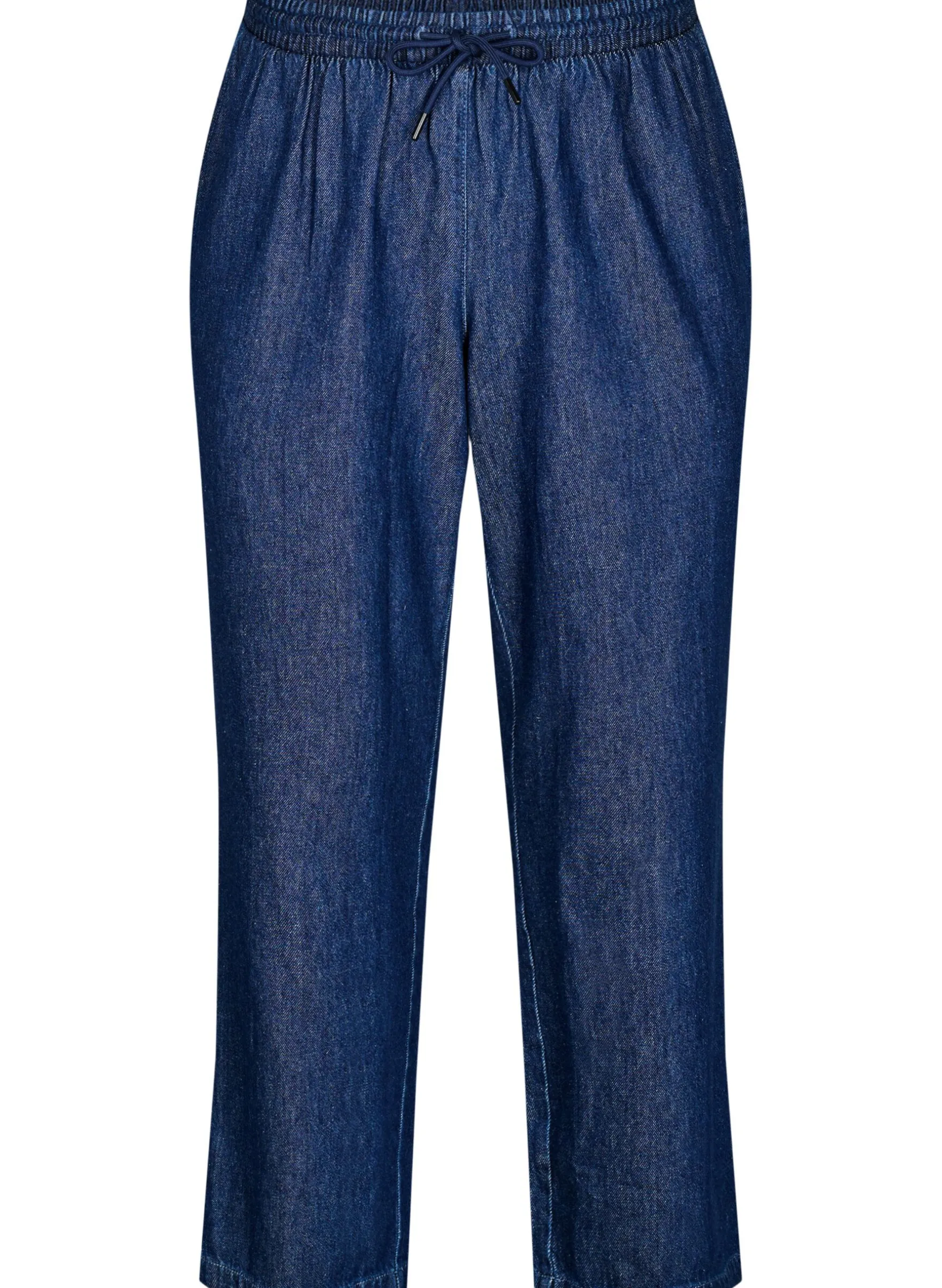 Gerade geschnittene Jeans mit elastischem Bund