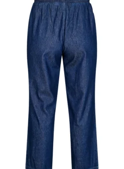 Gerade geschnittene Jeans mit elastischem Bund