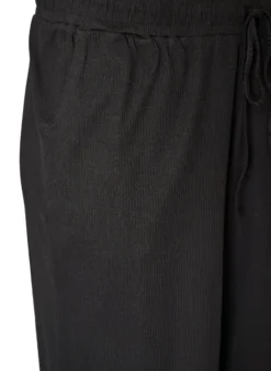 Gerippte Pyjamahose mit geraden Beinen
