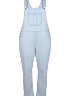 Gestreifte Jeans-Latzhosen
