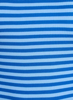 Gestreiftes Tanktop mit Rippenstruktur