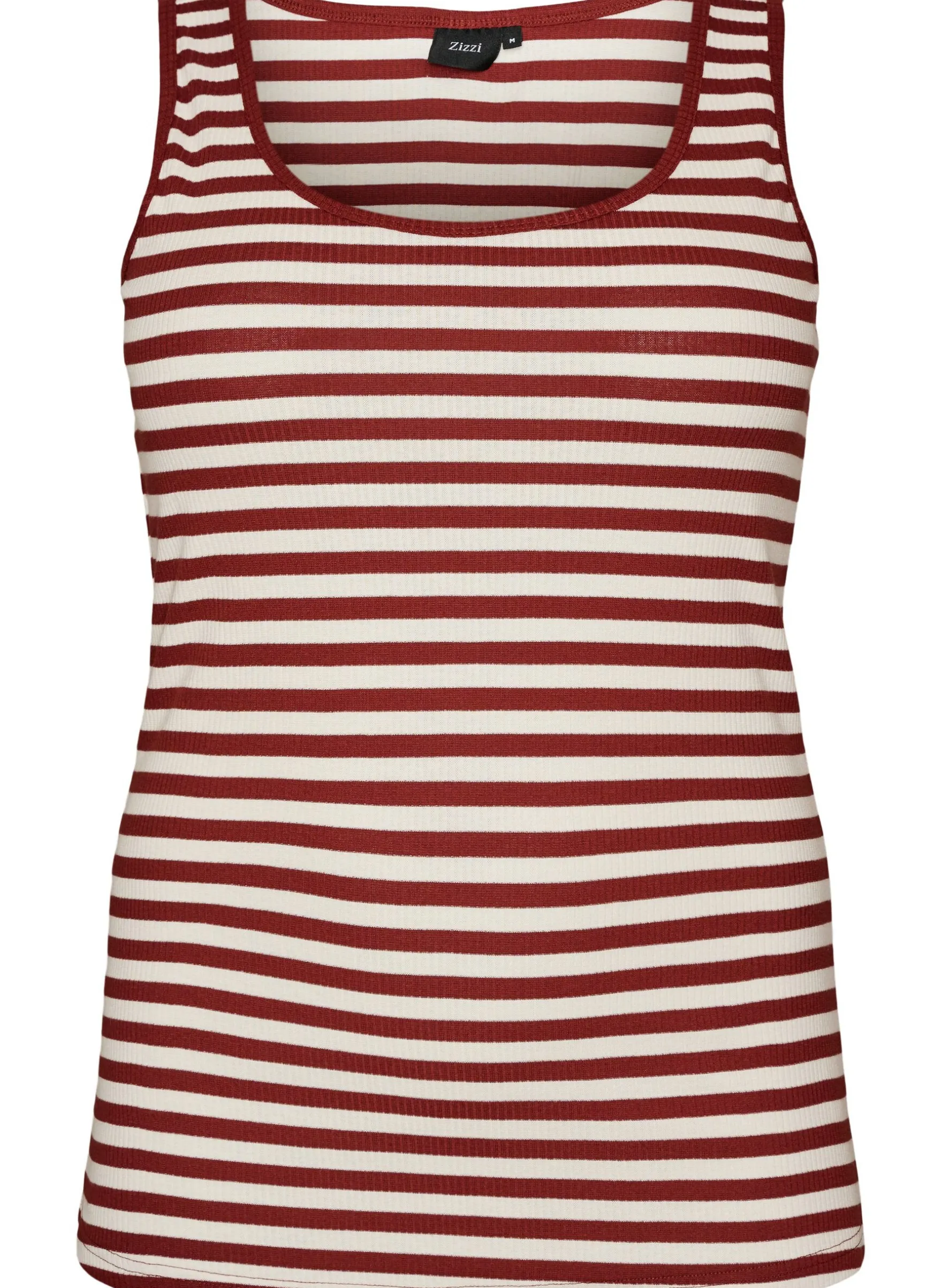 Gestreiftes Tanktop mit Rippenstruktur