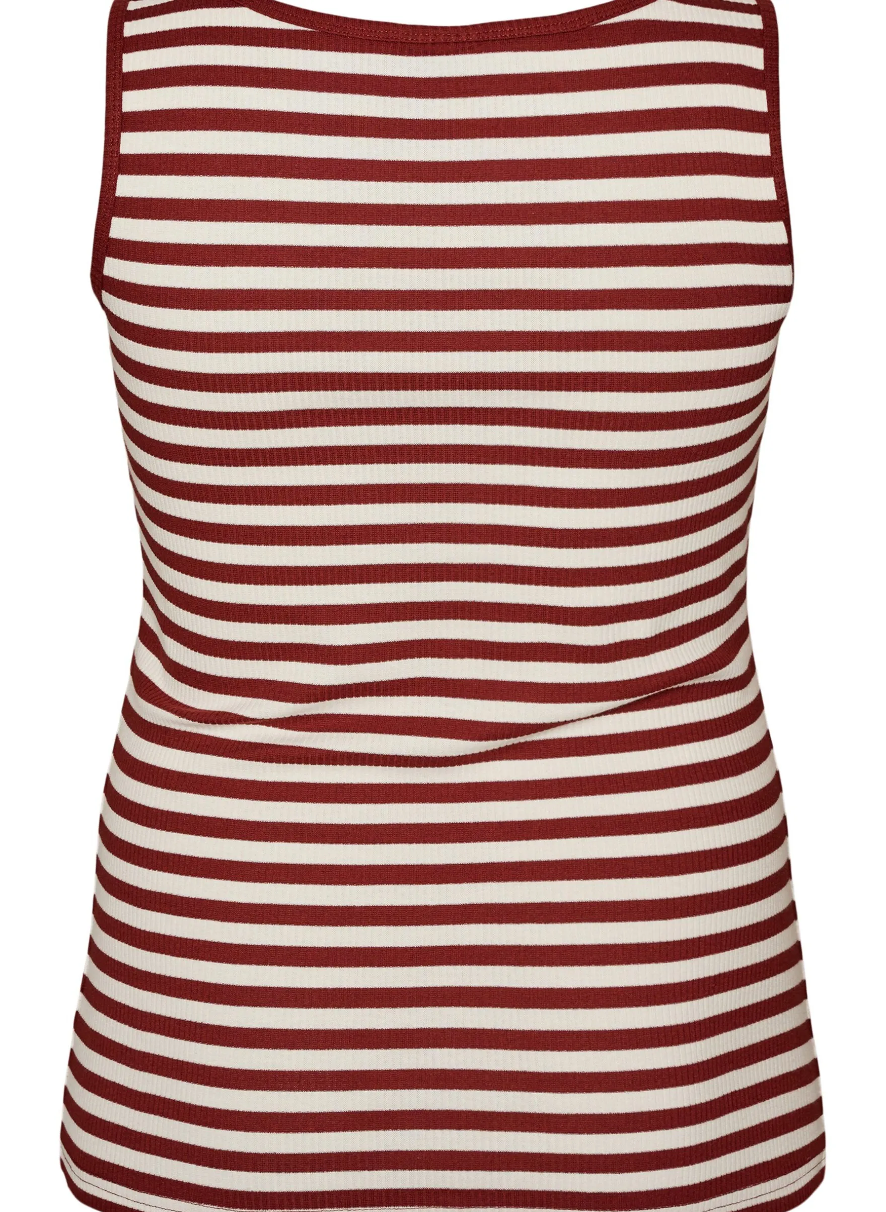 Gestreiftes Tanktop mit Rippenstruktur