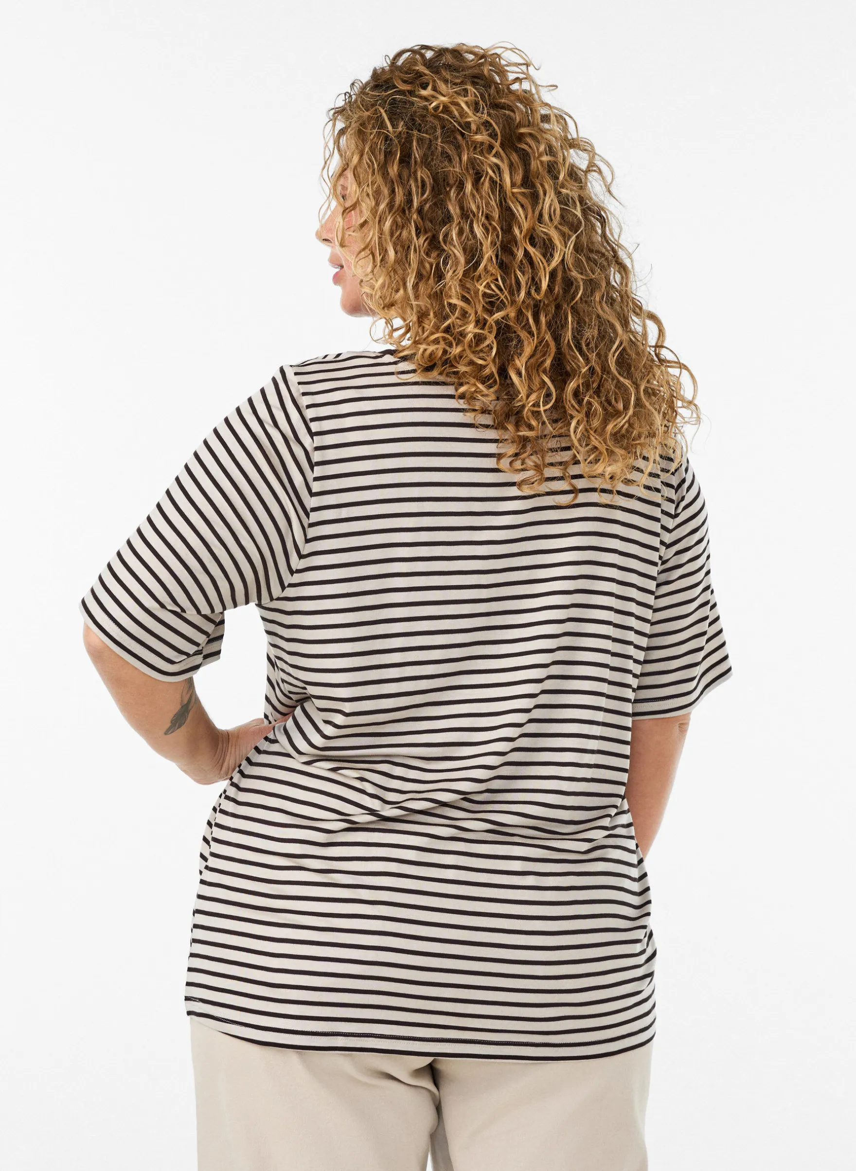 Gestreiftes T-Shirt aus TENCEL™ Lyocell