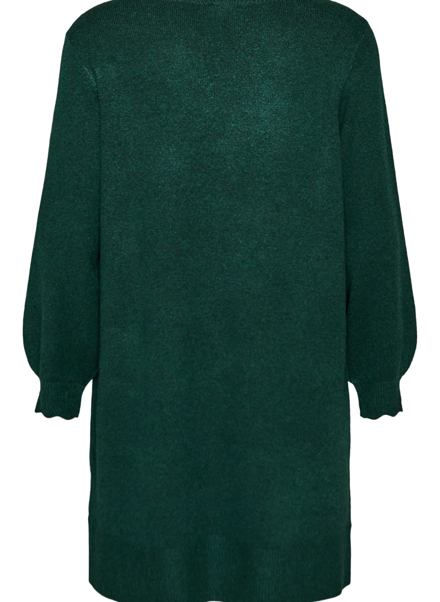 Gestricktes Minikleid mit gewelltem Saum und Schlitzen