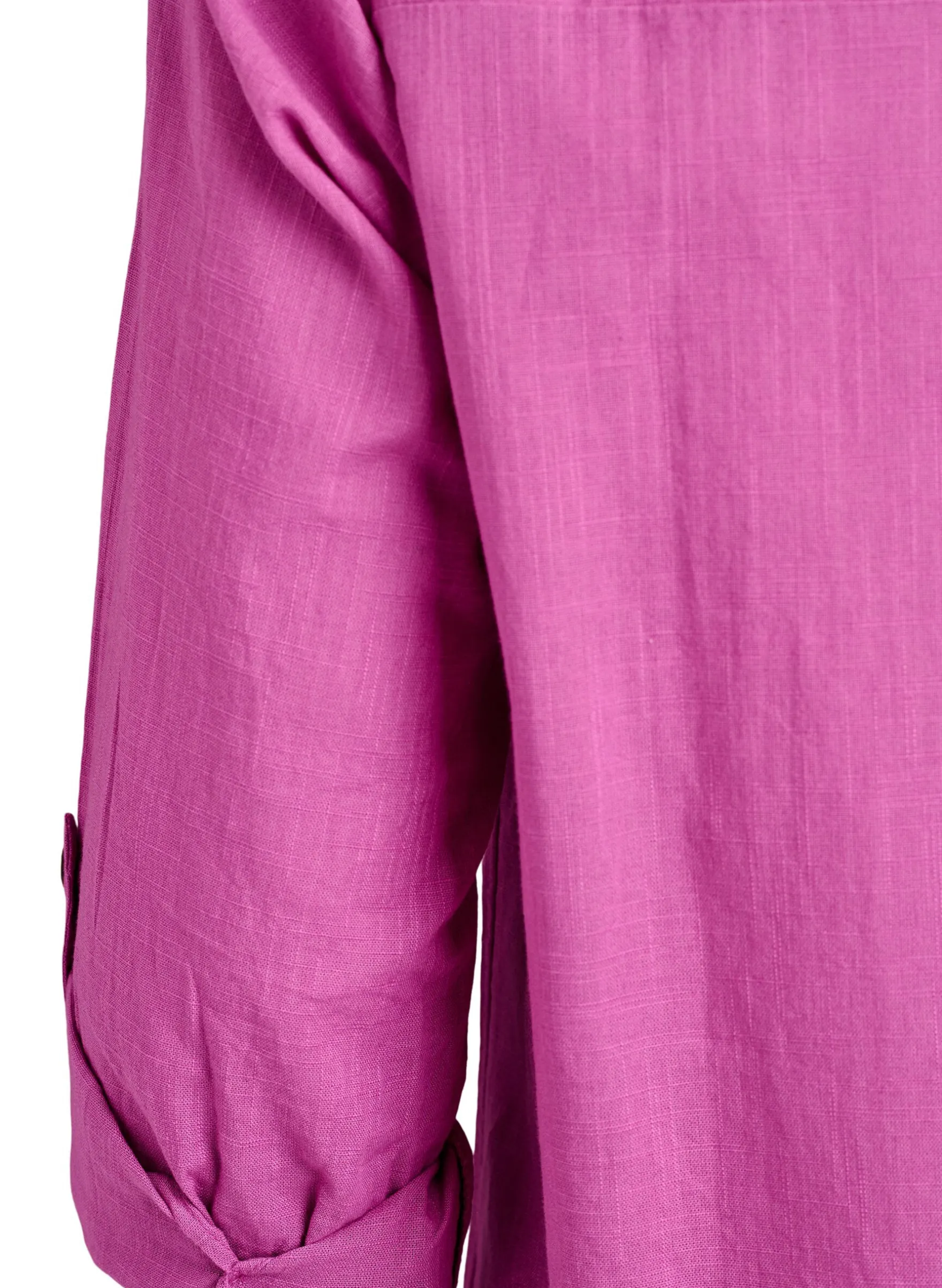 Hemdbluse aus Baumwolle mit V-Ausschnitt