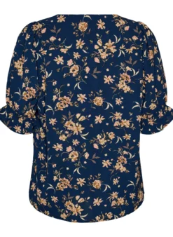 Hemdbluse mit 1/2-Ärmeln