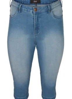 Hoch taillierte Amy Capri Jeans mit Super Slim Fit