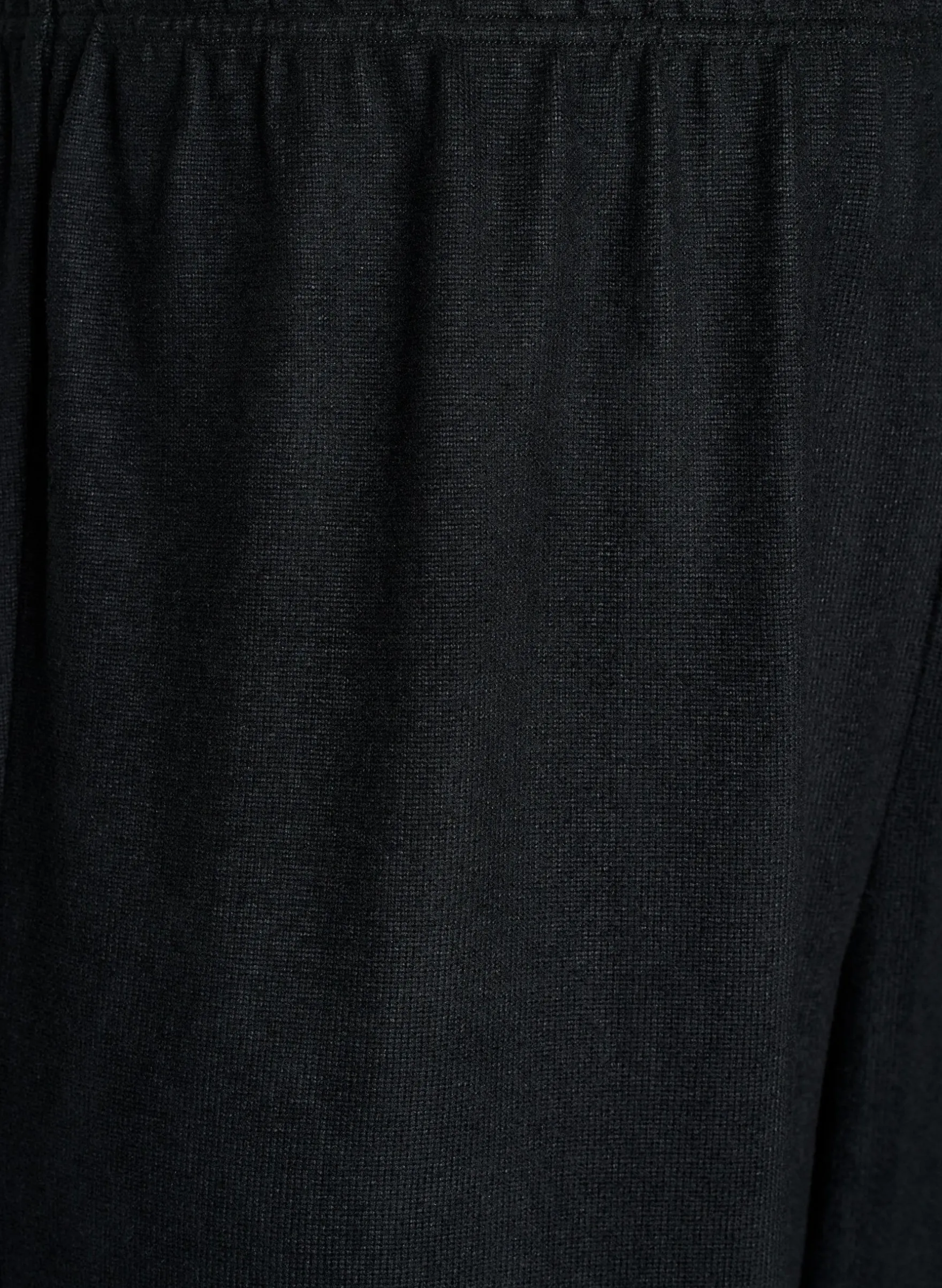 Hoch taillierte Hose aus Jersey mit weitem Bein