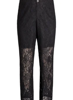 Hoch taillierte Hose aus Spitze