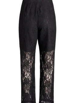 Hoch taillierte Hose aus Spitze