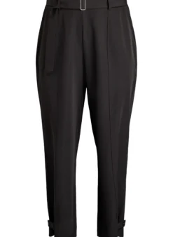 Hoch taillierte Hose mit Gürtel