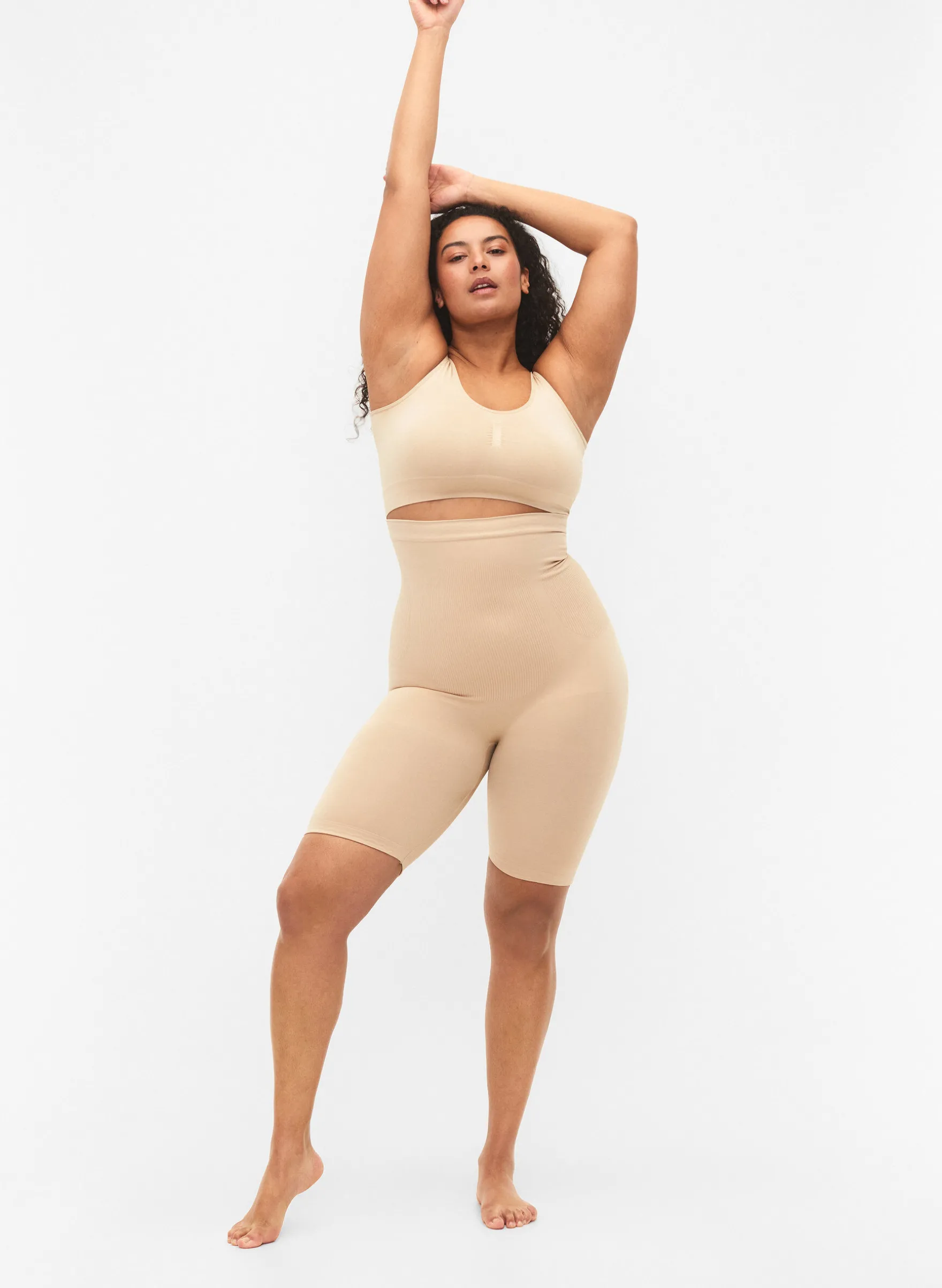 Hochtaillierte Shapewear Shorts
