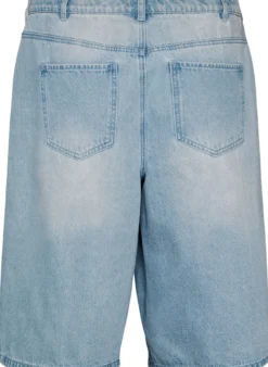 Hoch taillierte Shorts aus Denim