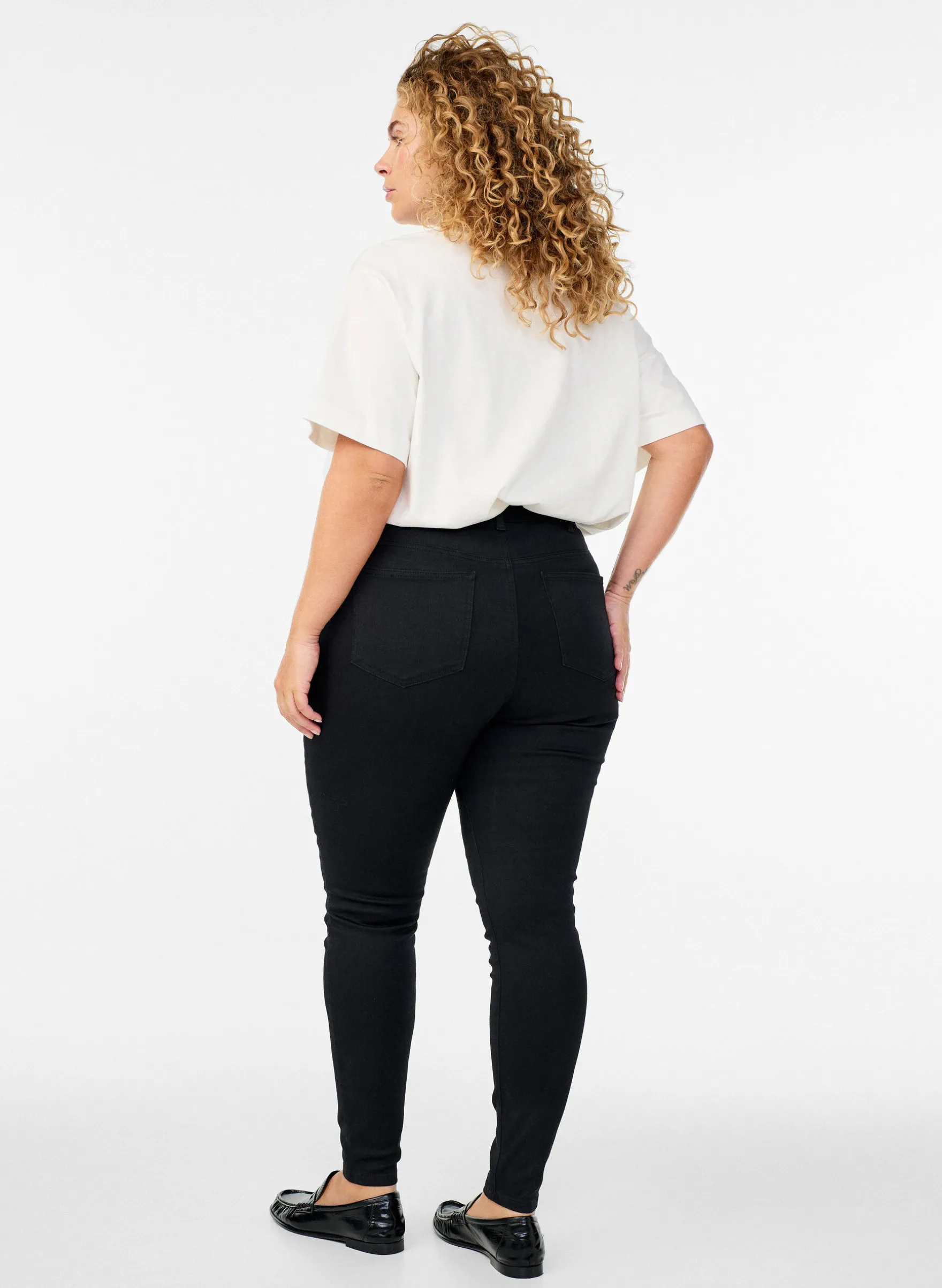 Hoch taillierte super Slim Amy Jeans