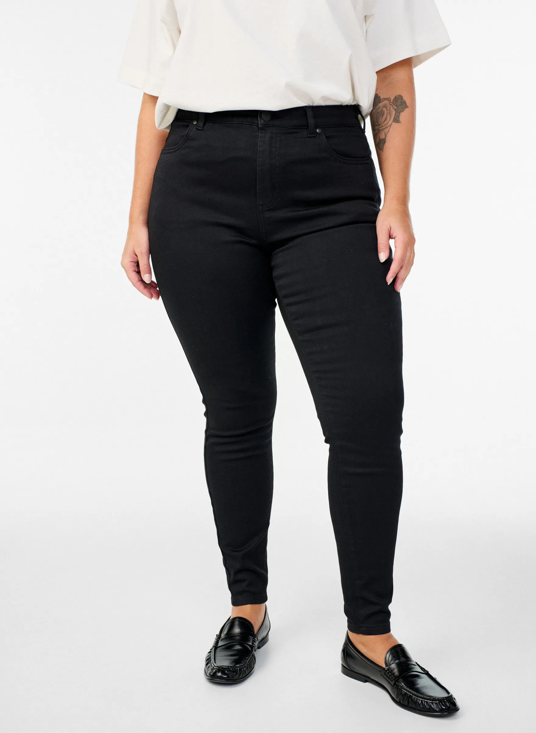 Hoch taillierte super Slim Amy Jeans