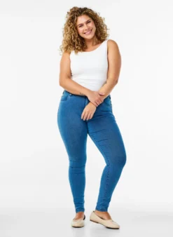 Hochtaillierte Super Slim Amy Jeans