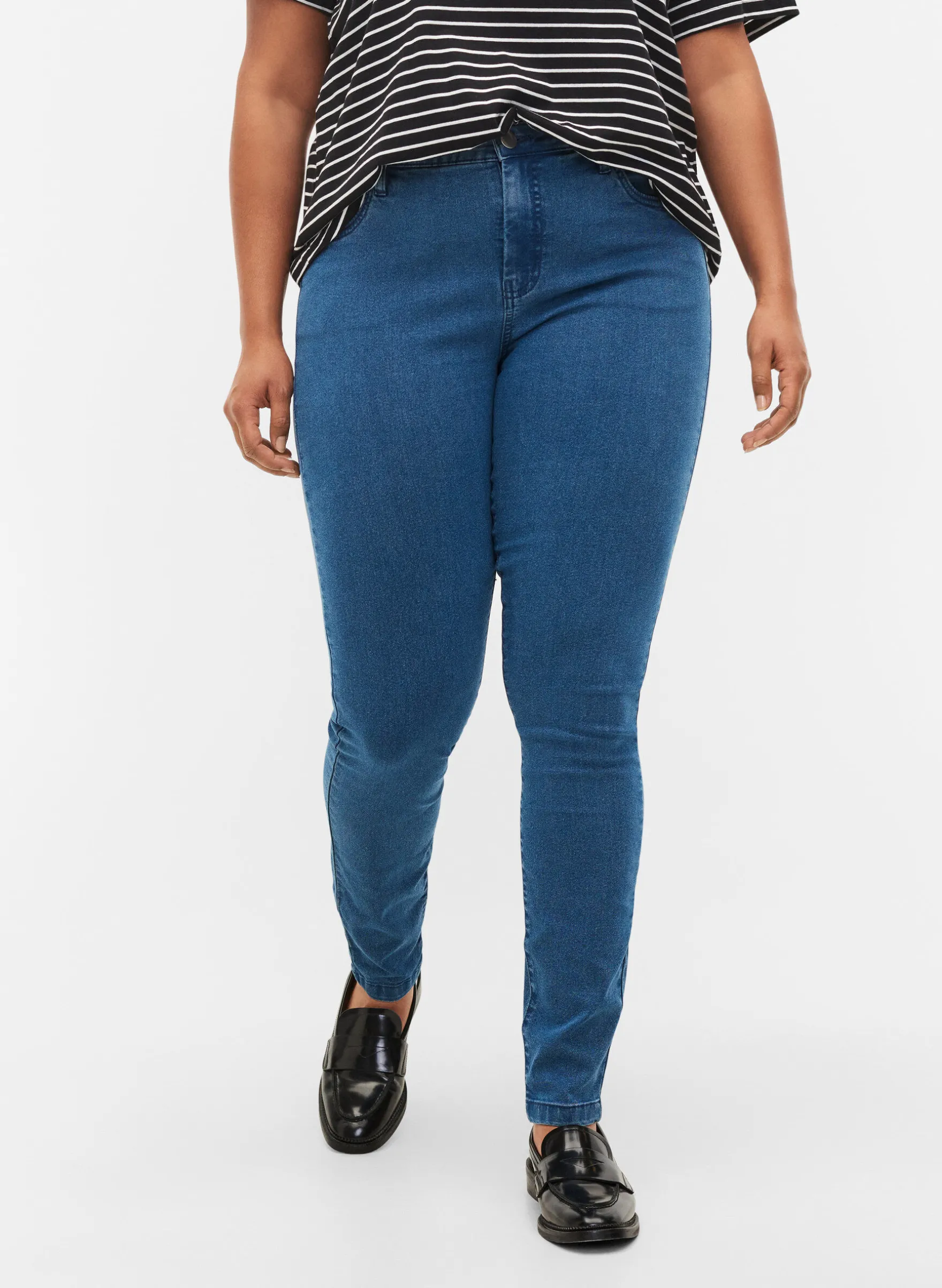 Hochtaillierte Super Slim Amy Jeans