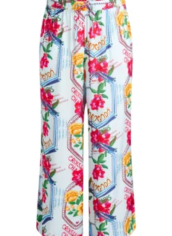 Hose mit geradem Bein in farbenfrohem Print