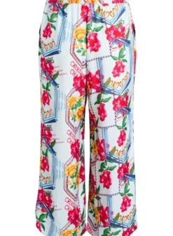 Hose mit geradem Bein in farbenfrohem Print