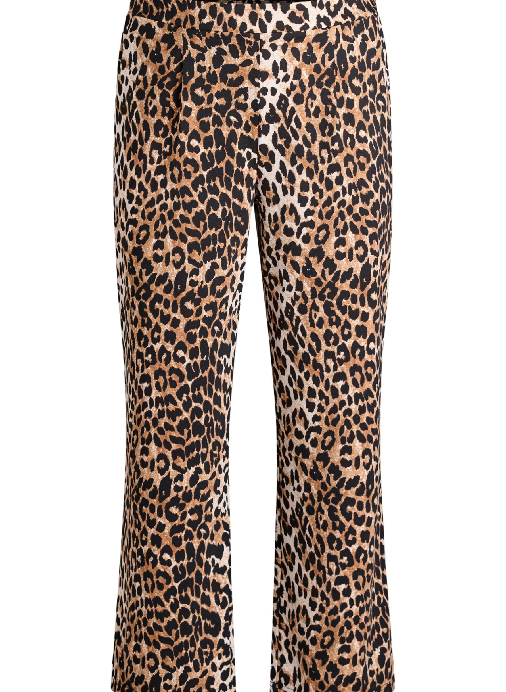 Hose mit geradem Bein und Leopardenmuster