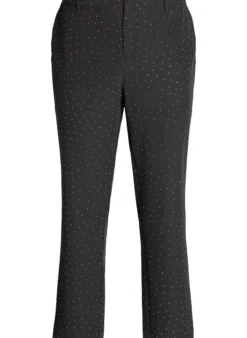 Hose mit Strasssteinen und hoher Taille