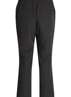 Hose mit Strasssteinen und hoher Taille