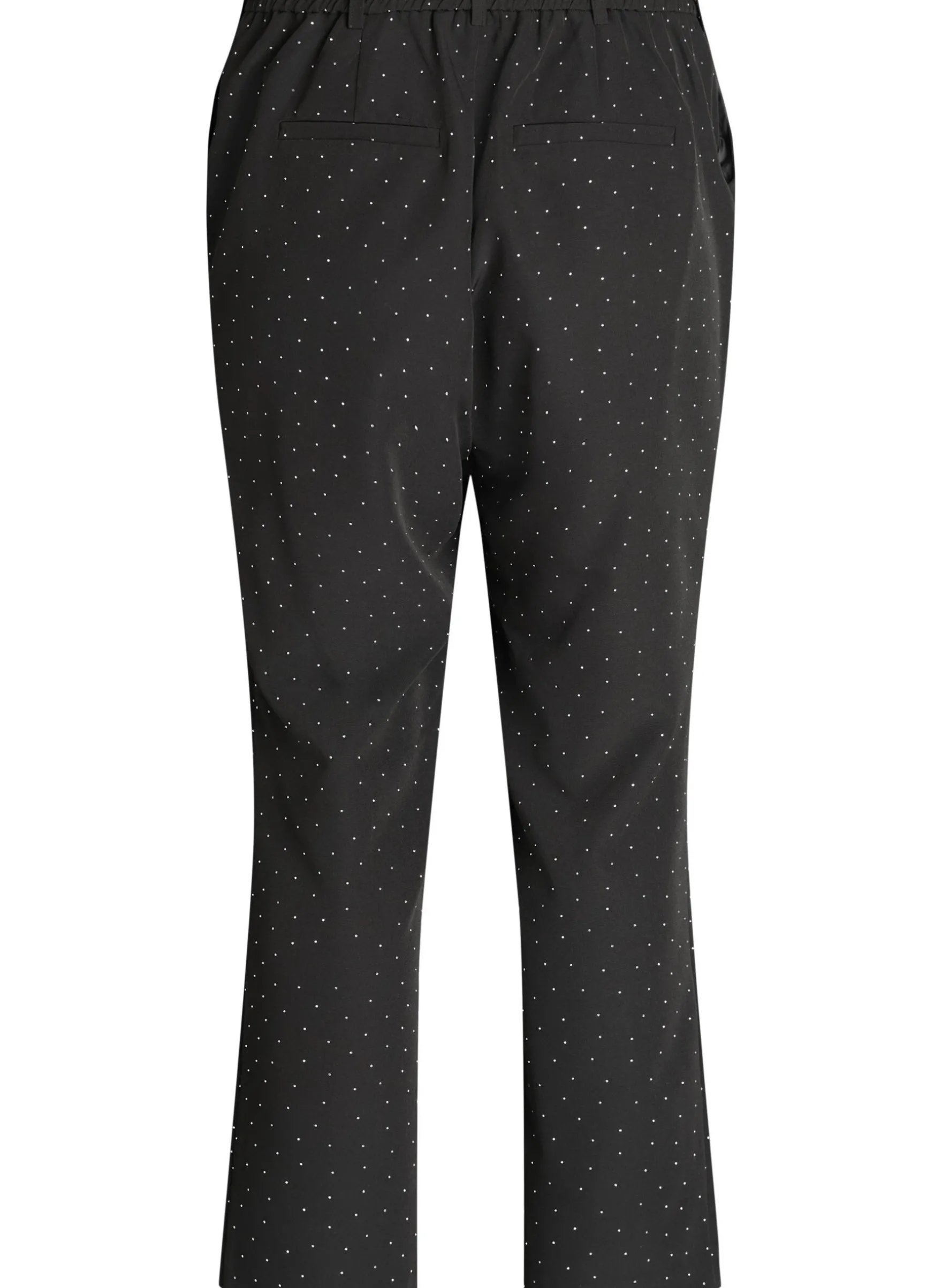 Hose mit Strasssteinen und hoher Taille