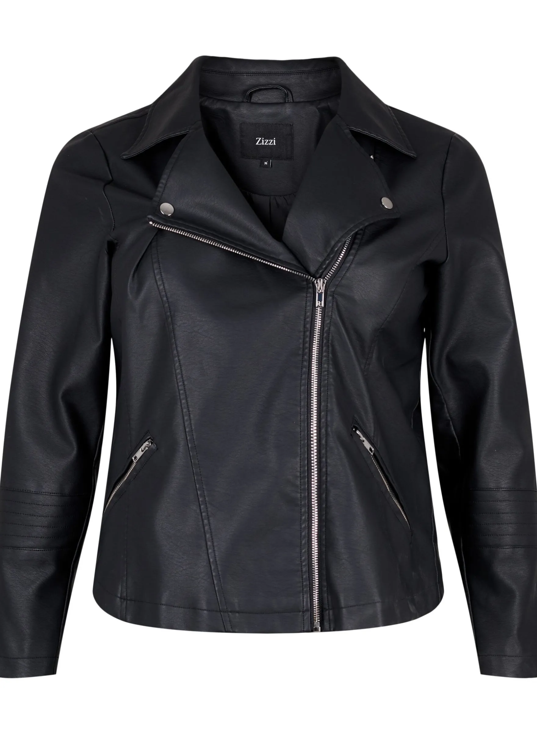 Imitierte Leder Biker Jacke