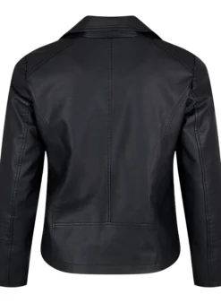 Imitierte Leder Biker Jacke