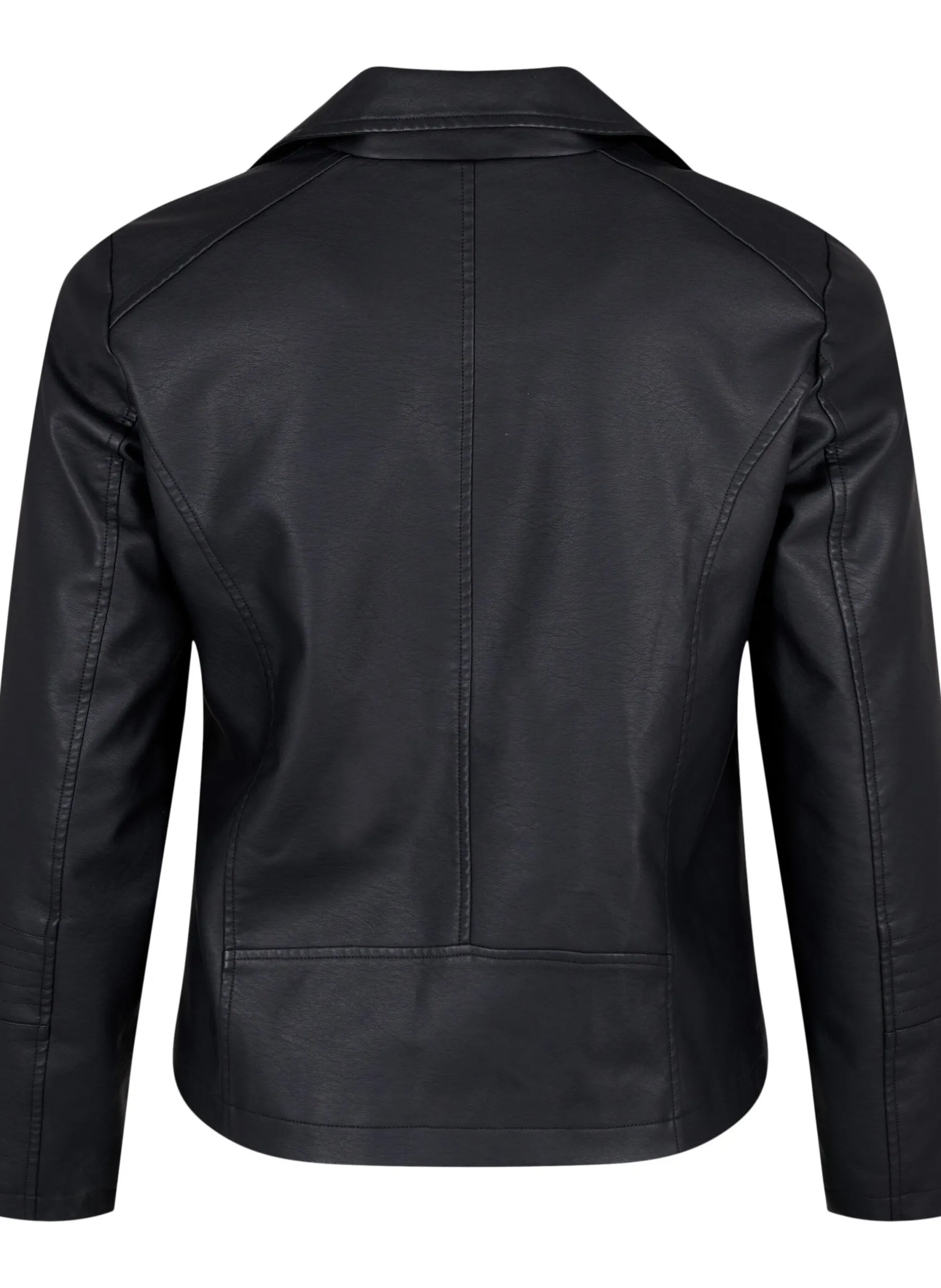 Imitierte Leder Biker Jacke