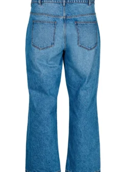 Jeans in gerader Passform mit Bindegürtel
