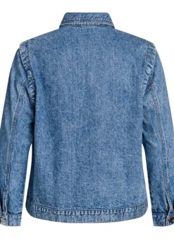 Jeansjacke mit abnehmbaren Ärmeln