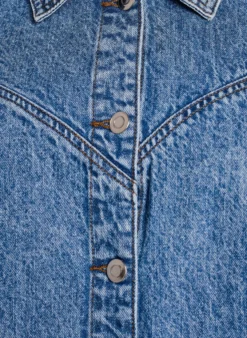 Jeansjacke mit abnehmbaren Ärmeln