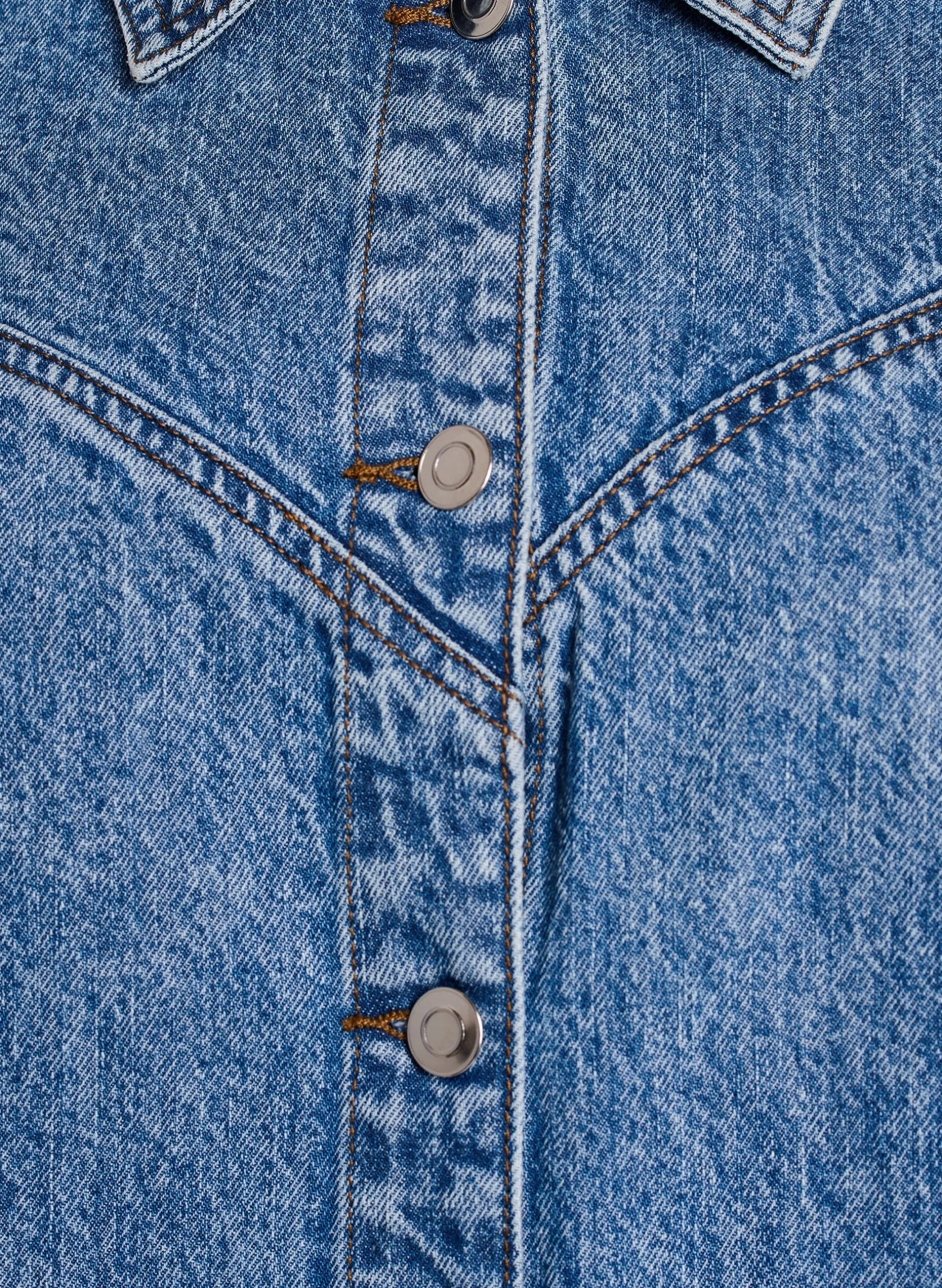 Jeansjacke mit abnehmbaren Ärmeln