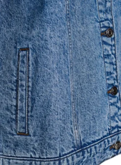 Jeansjacke mit abnehmbaren Ärmeln