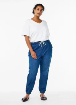 Jeans-Jogginghose mit Taschen