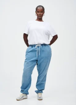 Jeans-Jogginghose mit Taschen