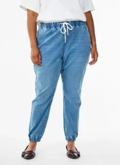 Jeans-Jogginghose mit Taschen